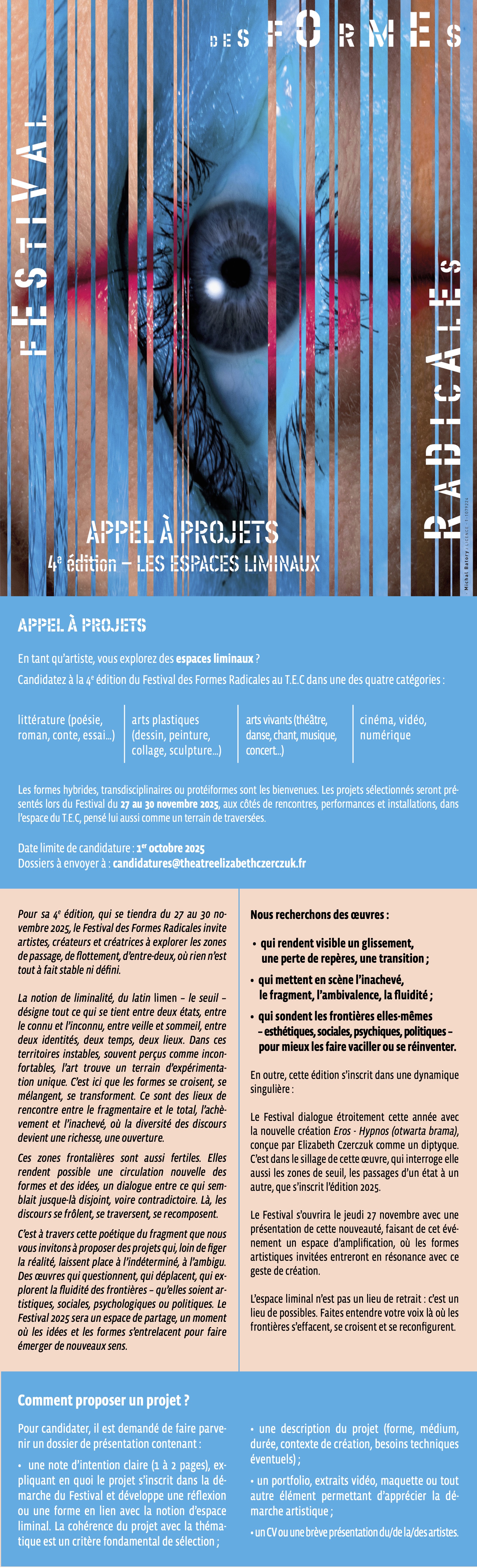 appel projets Festival 2025